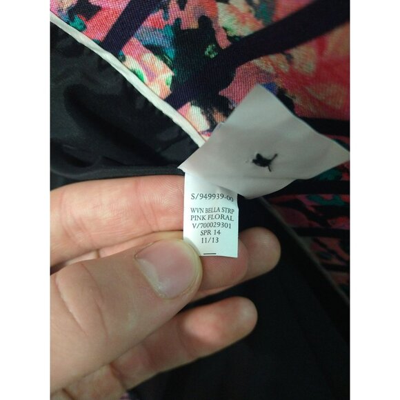 Banana Republic Blazer Womens 10 Pink Floral Striped Bella Jacket Blossom - Picture 12 of 14